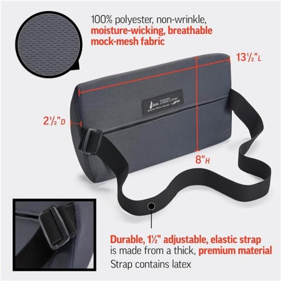 OPTP The Original McKenzie Slimline Lumbar Support – USA-Made Lower Back - Picture 3 of 7